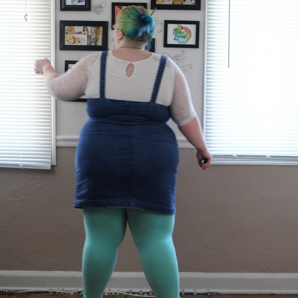 City Chic denim zip dress - Picture 2 of 2